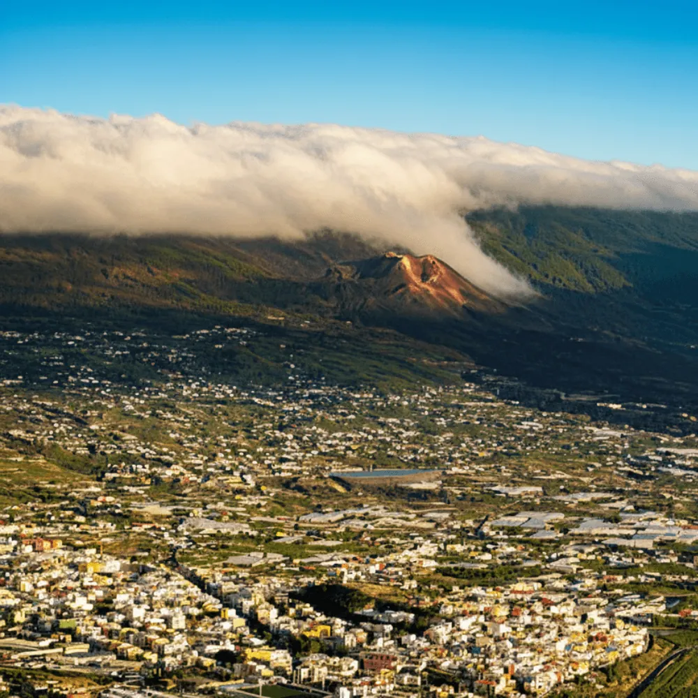 Mar de nubes sobre el Valle de Aridane