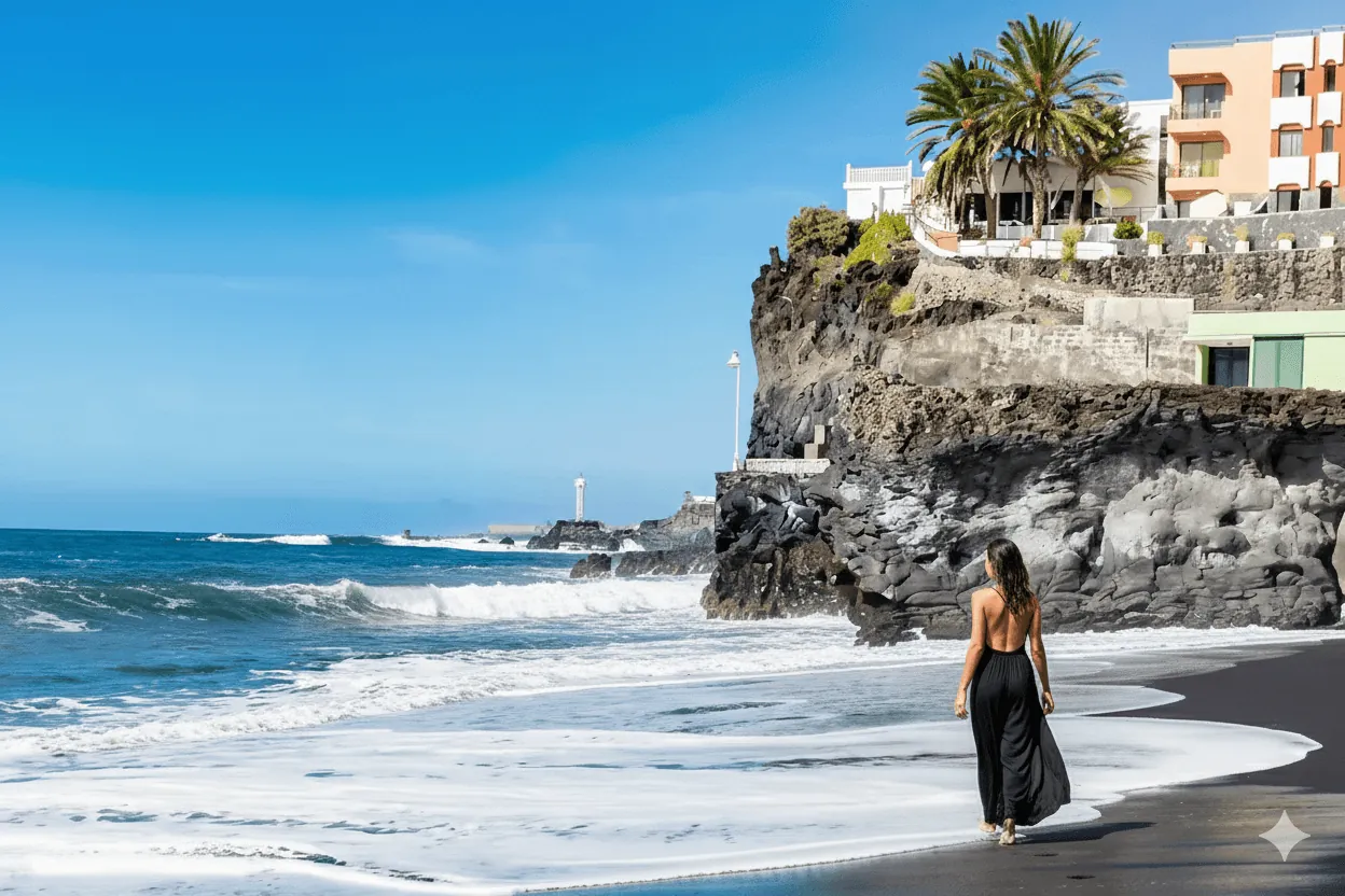 La costa de Puerto Naos